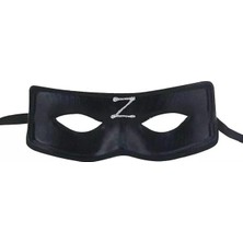 Glowify Store Zorro Maskesi Z Baskılı Lastikli