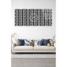 Olinpa Kırılmaz Cam Duvar Saati , Hem Tablo Hem Saat Siyah Beyaz Salon Ev Ofis Hediyesi