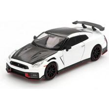 K-Yonlineticaret Mini Gt 1/64 Nissan Gt-R Nismo 2024 Brilliant White Pearl - Blister Paket