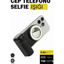 Getittir Bluetooth Manyetik Telefon Yapıştırma Kavrama Halka Dolgu Işığı Ile Magsafe Selfie Klips - Lisinya