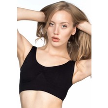 MTM My The Mall Giyim Siyah Mı Emay 4005 Soft Kalın Askı Büstiyer