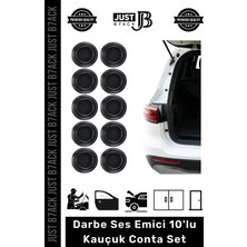 Just B7ack #darbeemici Kaliteli Yapışkanlı Araba Kaput Araç Bagaj Kapısı Darbe Ses Emici 10'lu Kauçuk Conta Set