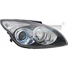 Tyc Hyundai I30 Ön Far Elektrikli Motorlu Sıyah Sol 2007  (Oem No:  921012R000)