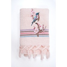 Arliva Home Asuman Nakıslı Havlu Pudra 50X80