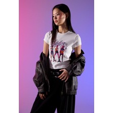 DeFacto Kpop - Demon Hunters Fitted Ribana Tişört H0766AX26SM