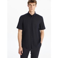 Lc Waikiki Yeni Sezon Regular Fit Kısa Kollu Keten Karışımlı Erkek Gömlek