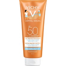 Vichy Capital Soleil SPF50+ Gentle Protective Milk Yüz ve Vücut Güneş Sütü 300 ml - Çocuk