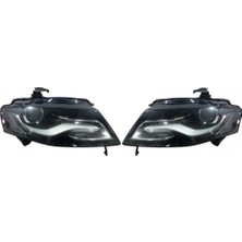 Tyc Audi A4 Ön Far Elektrikli Motorlu Ledxenon Tip Sağ 2008-2011 (Oem No:  8K0941030AJ)