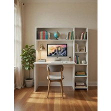 Pema Home %100MDF Kitaplıklı Çalışma Masası