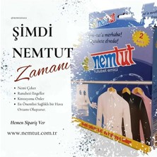 Nemtut Nem Tutucu ve Alıcı Rutubet Giderici ve Önleyici Korozyon Önleyici Koku Giderici 1 kg 1 Kutu 2 Paket