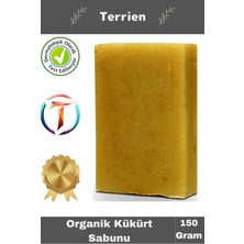 Terrien Home Serisi El Yapımı Doğal Bitkisel 1 Adet Siyah Leke Sivilce Akne Etkili Cilt Bakımı Kükürt Sabunu