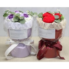 Glowify Store El Örgüsü Romantik Gül Buketi