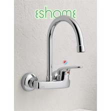 Duvardan Bağlantılı Aç Kapa Mutfak ve Banyo Lavabo Bataryası Musluğu