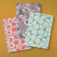 Yeşilay Yayınları Çiçek Serisi 3'lü Defter Seti