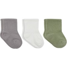 SHC4200 Koala Boy 3'lü Penye Soket Çorap 10133 Gri