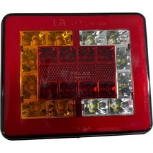 Bulus 24V STOP LAMBASI (NEON LEDLİ) (4 FONKSİYONLU) (136*114 MM)