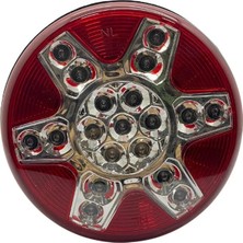 Newlight 24V PARK-STOP LAMBASI LEDLİ (YUVARLAK) GÜLERYÜZ COBRA-MITSUBISHI-OTOKAR-TEMSA (122 MM)