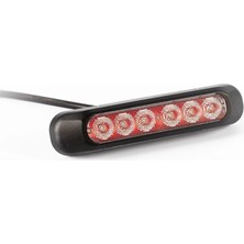 FRISTOM 12V-24V POZİSYON LAMBASI 6 LEDLİ (KIRMIZI) (132*28 MM) E9