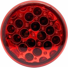 24V Park-Stop Lambası Yuvarlak (Ledli) Temsa/prestıj/cobra Otobüs (122 Mm)