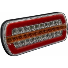 12V-24V STOP LAMBASI LEDLİ (KAYAR SİNYALLİ) (255*105 MM) UNIVERSAL