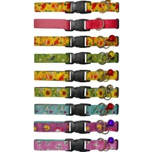 K-Yonlineticaret Desenli Zilli Kedi Tasması