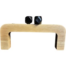 Hobicium Mıknatıslı Ahşap Çanta Sapı – Vidalı Montajlı El Yapımı Çanta Aksesuarı