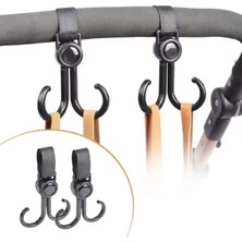 K-Yonlineticaret 2 Kancalı 1 Adet Bebek Arabası, Motor, Bisiklet Eşya Taşıma Aparatı Plastik Kanca