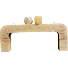 Hobicium Mıknatıslı Ahşap Çanta Sapı – Vidalı Montajlı El Yapımı Çanta Aksesuarı