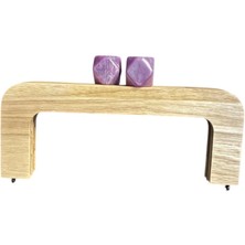 Hobicium Mıknatıslı Ahşap Çanta Sapı – Vidalı Montajlı El Yapımı Çanta Aksesuarı