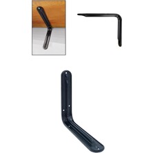 Raf Altı Demir, 6x8 Cm, Siyah, 1 Adet