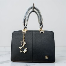 Pololiza %100 Hakiki Raven Deri Altı+Bir Bölmeli Omuz ve Kol Çantası Ayarlanabilir Uzun Askılı