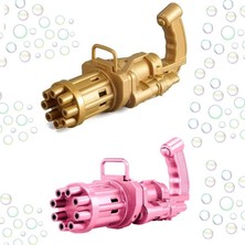 Kuzey Oyuncak 2 Adet Pembe Gold Çoklu Köpük Atan Köpük Tabancası Vıp Bubbles Gun Pilli Baloncuk Tabancası 20X7 cm