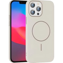 Herşeytrend Joko Iphone 15 Pro Max Broş Magsafe Kapak - Krem