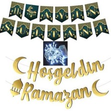 Parti Sürprizi Hoş Geldin Ya Şehri Ramazan Beyaz Işıklı Set