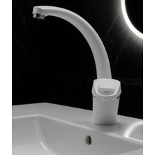 Mix Kuğu Sıcak Soğuk Çift Su Girişli Mutfak ve Lavabo Musluğu Bataryası