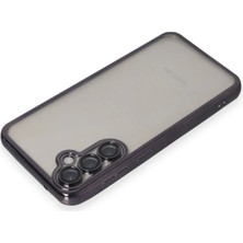 Najmaddin Newface Samsung Galaxy S23 Fe Kılıf Razer Lensli Silikon - Mor