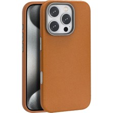 Herşeytrend Joko Iphone 16 Pro Max Wonder Deri Magsafe Kapak - Kahverengi