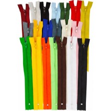 U5 Fashion Fermuar 18 cm 20 Adet Karışık Renk Seti