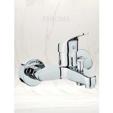 Elite Banyo Bataryası Musluğu Pirinç Gövde Sıcak Soğuk Çift Girişli Krom Seri
