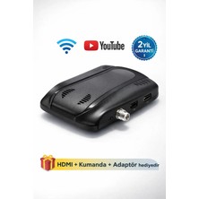 K-Yonlineticaret Wifi’lı Youtube Özellikli 1080P Dijital Uydu Alıcısı – HDMI & Usb, Otomatik Kanal G