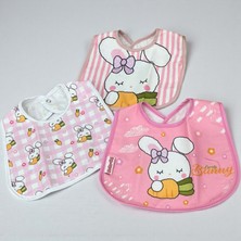 New World Baskılı Üçlü Mama Önlüğü - Fuşya - St Fuşya