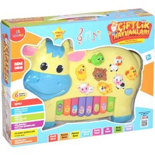 LTG Nova Mey Ithalat® Işıklı Müzikli Inek Görünümlü Piyano