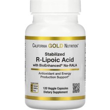 California Gold Nutrition Stabilized R-Lipoic Acid 120 Veggie Capsules