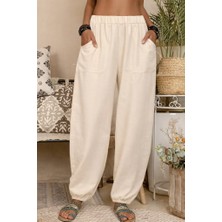 Arben Boutique Kadın Yüksek Bel Cep Detaylı Pantolon