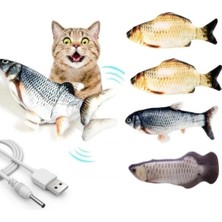 K-Yonlineticaret Hareketli Balık Kedi Oyuncağı Şarjlı