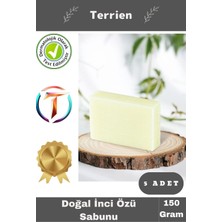 Terrien Home Serisi Doğal Organik Ev Yapımı 5 Adet Bitkisel Kırışıklık Önleyici Cilt Inci Tozu Özlü Sabun