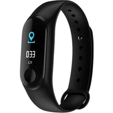 Pazariz M3 Akıllı Bileklik Saat Kadın Kullanıcılar için 41 - 45 mm Silikon Kordonlu Modern Tasarım