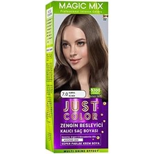 Velora Procsin Magic Mix Color Kıt Parlak ve Canlı 7.0 Kumral Kalıcı Saç Boyası Kumral Unisex
