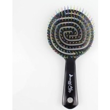 Velora Pro Üç Boyutlu Oval Saç Fırçası-05 Siyah 1 Paket(1 x 1 Adet)