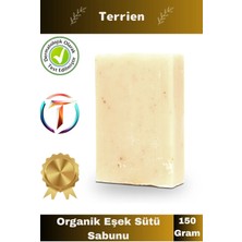 Terrien Home Serisi El Yapımı Doğal Bitkisel 1 Adet Temizleyici Parlak Ciltler Nemlendirici Eşek Sütü Sabunu